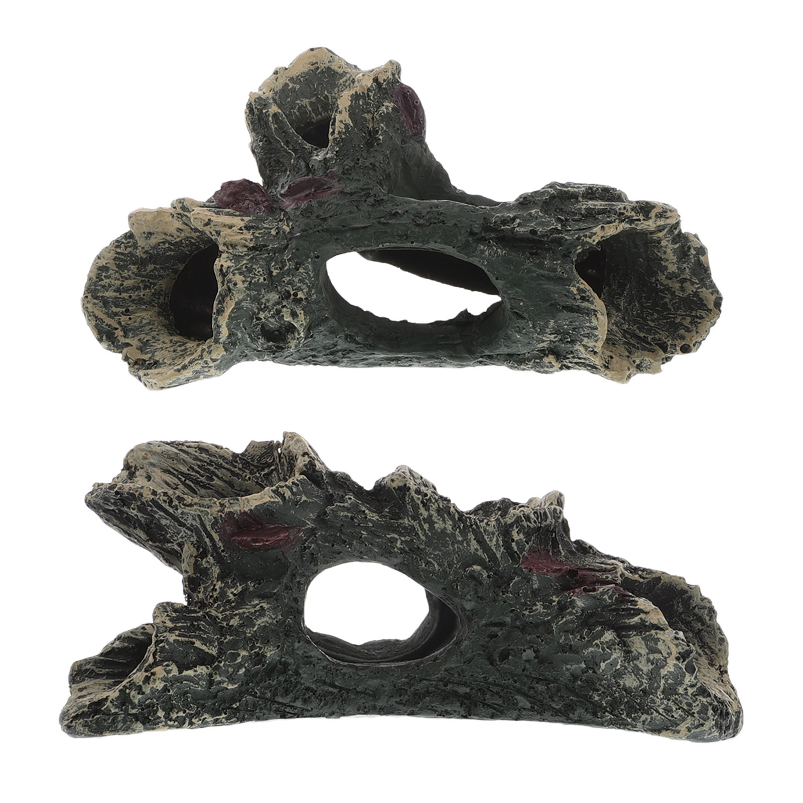 Aquarium Driftwood - 2Pcs Aquarium Driftwood Resin Hollow Decaying