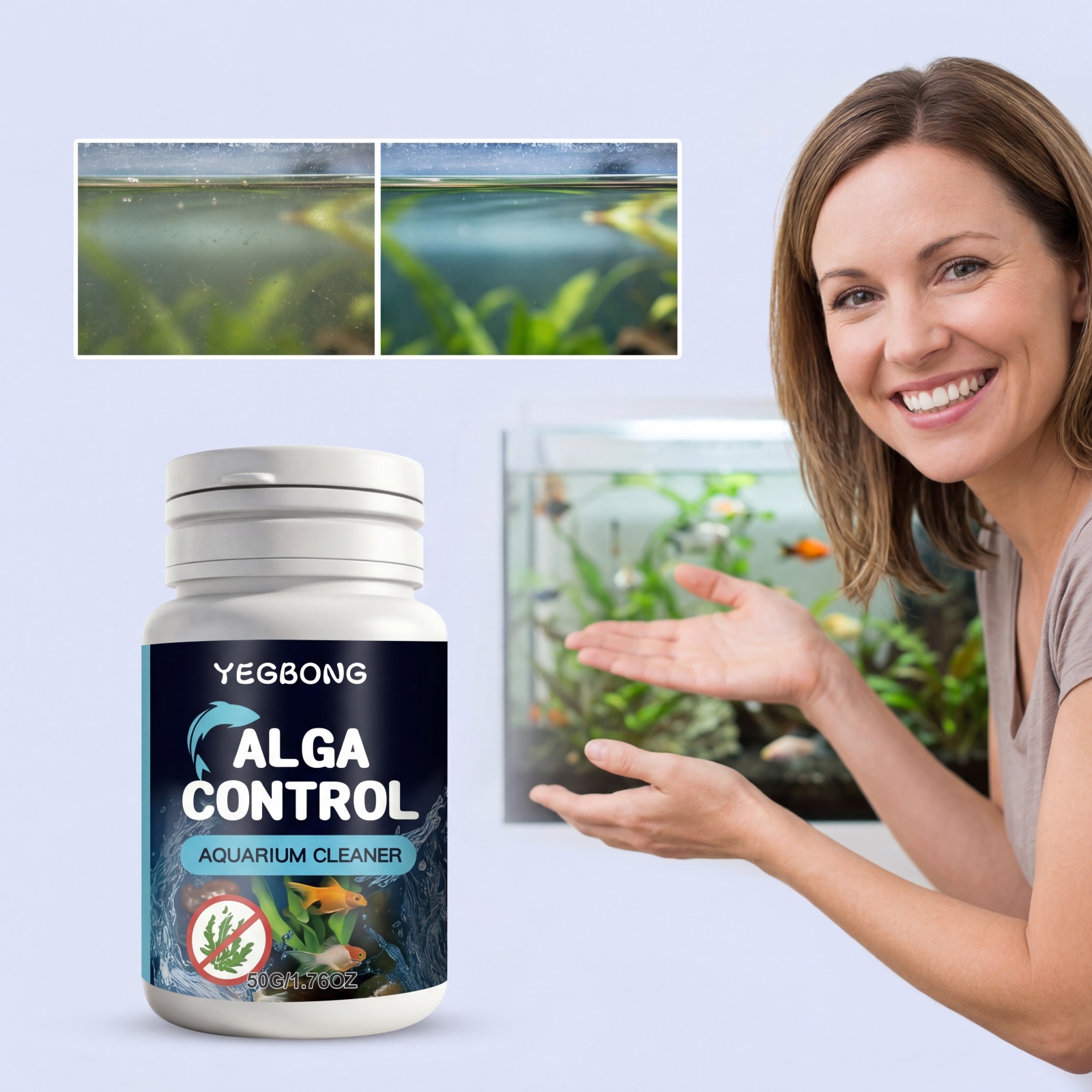 50g Aquarium Cleaner Powder Fi - Planted Aquarium Algae Control ulasan dan harga