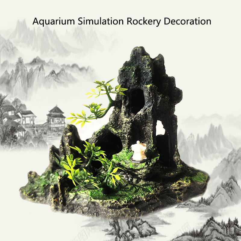 Resin Aquarium Rockery Mountai - Aquarium Driftwood ulasan dan harga
