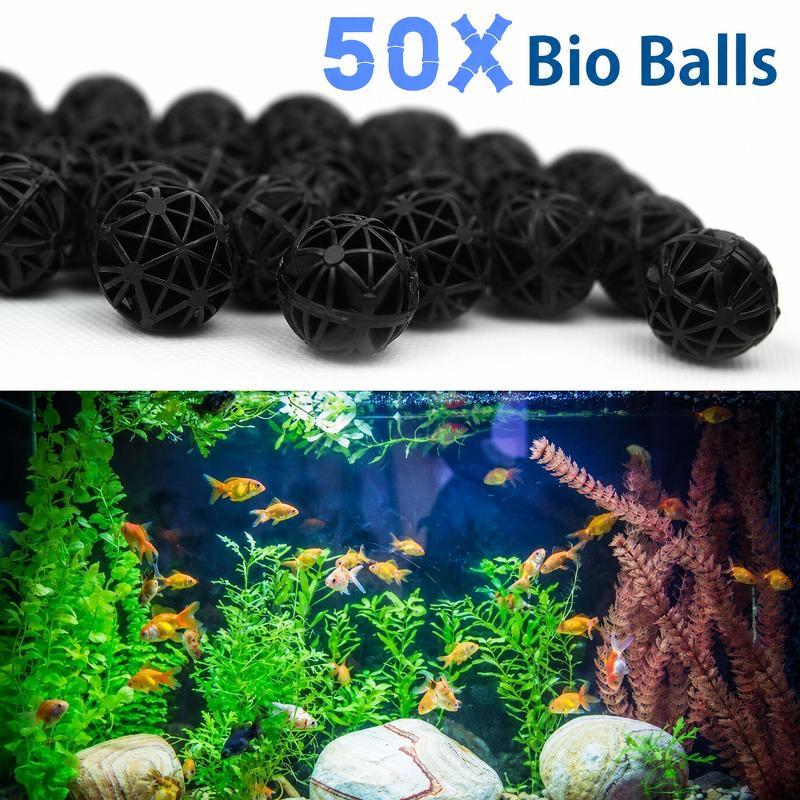 50Pcs 16mm Aquarium Bio Filter - Aquarium Fertilizer ulasan dan harga