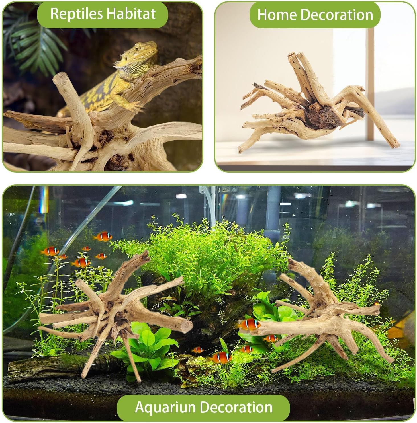 1PC  20-25CM Natural Driftwood - Aquarium Driftwood ulasan dan harga