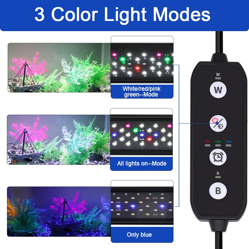 75-90CM Fish Tank Dimmable Iig - Aquarium Plant Light ulasan dan harga
