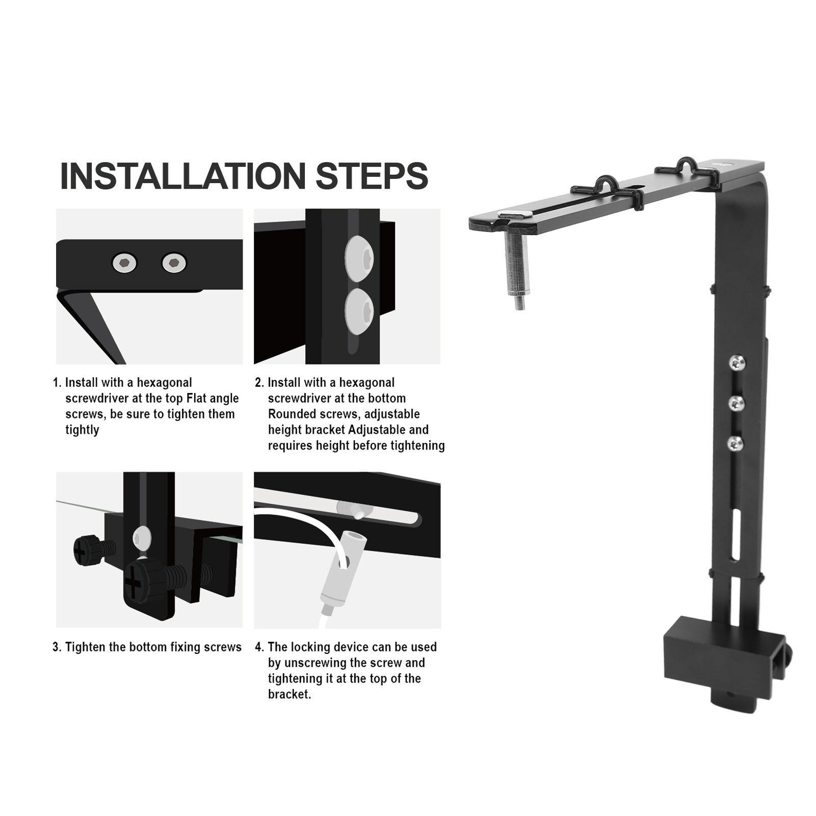 Fish Tank Light Stand Aluminum - Aquarium Plant Holder ulasan dan harga