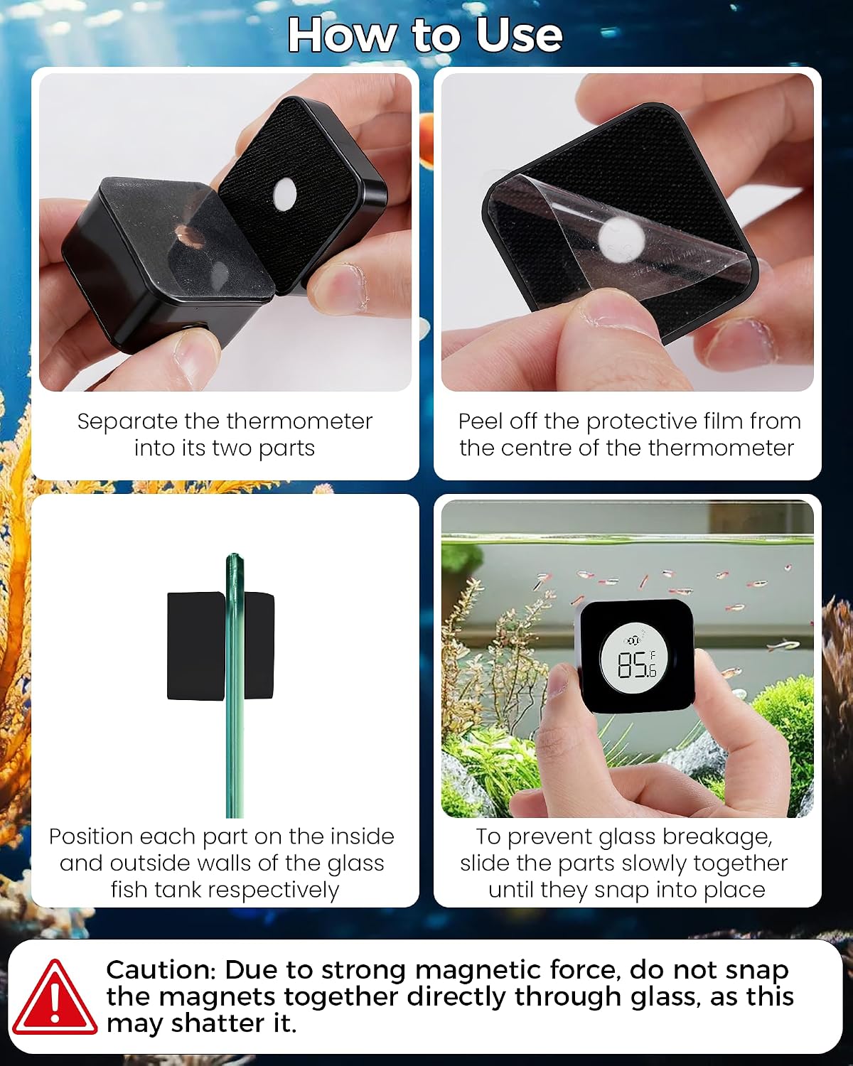 Aquarium Magnetic Cleaner with - Planted Aquarium Cleaning ulasan dan harga