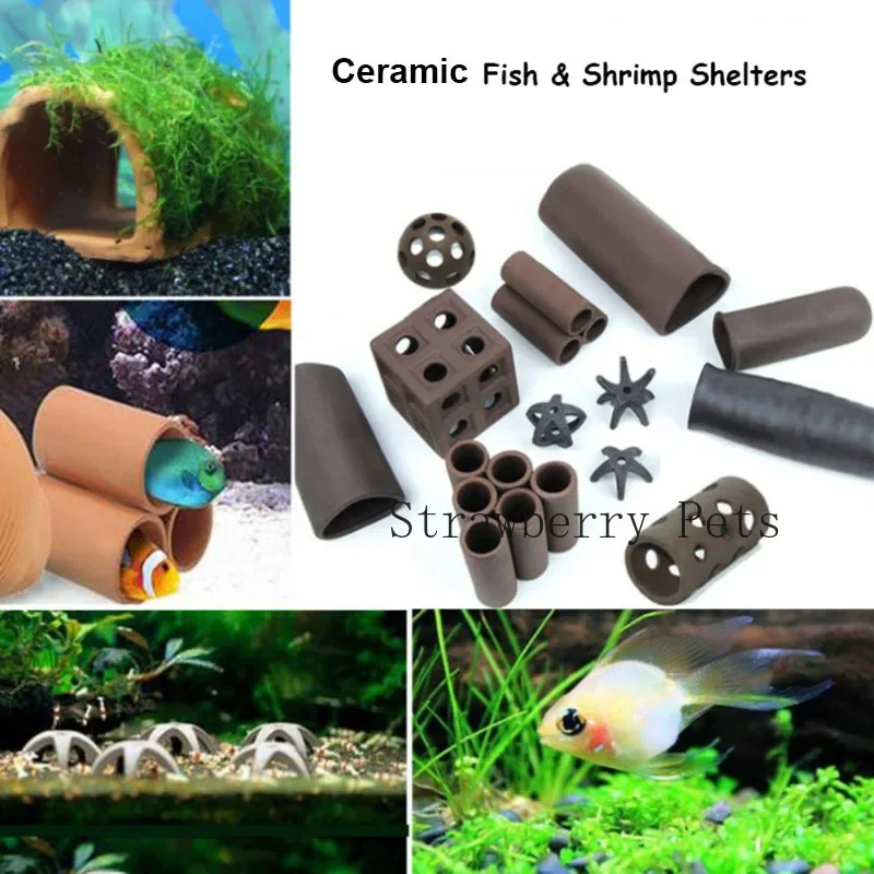 Ceramic Aquarium Decoration Fi - Aquarium Plants Live ulasan dan harga