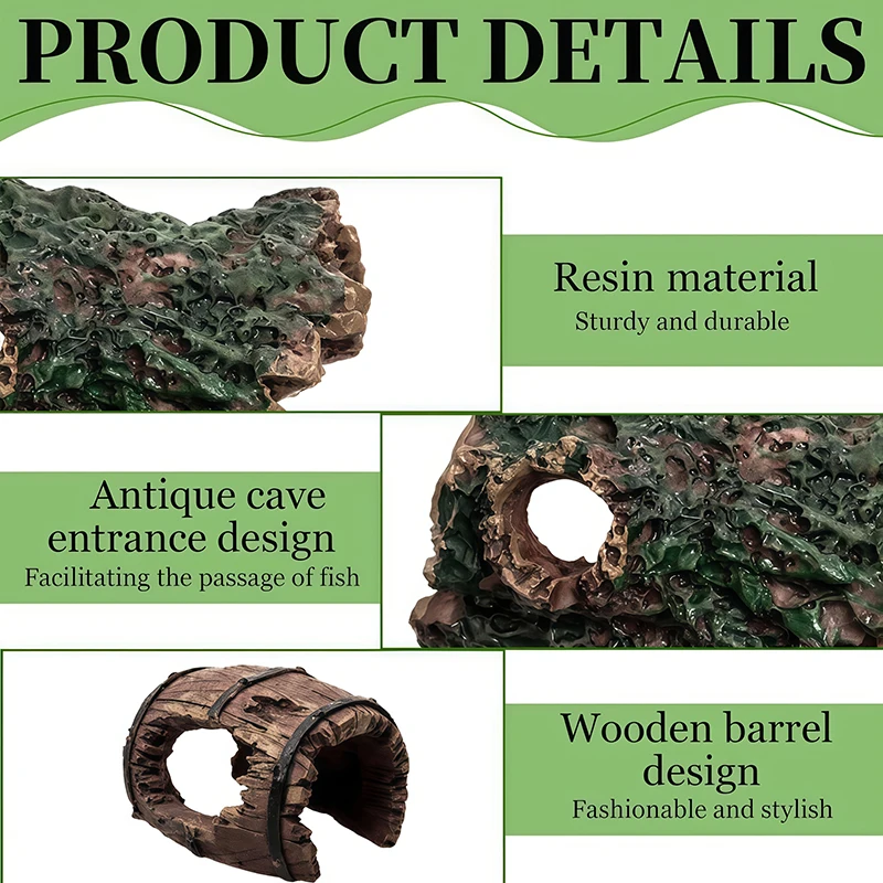 3Pcs Aquarium Resin Decoration - Aquarium Plant Substrate ulasan dan harga