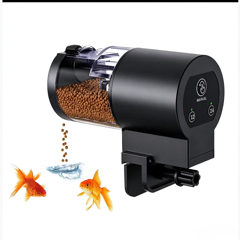 Automatic Fish Feeder 100ML Ca - Aquarium Fertilizer ulasan dan harga