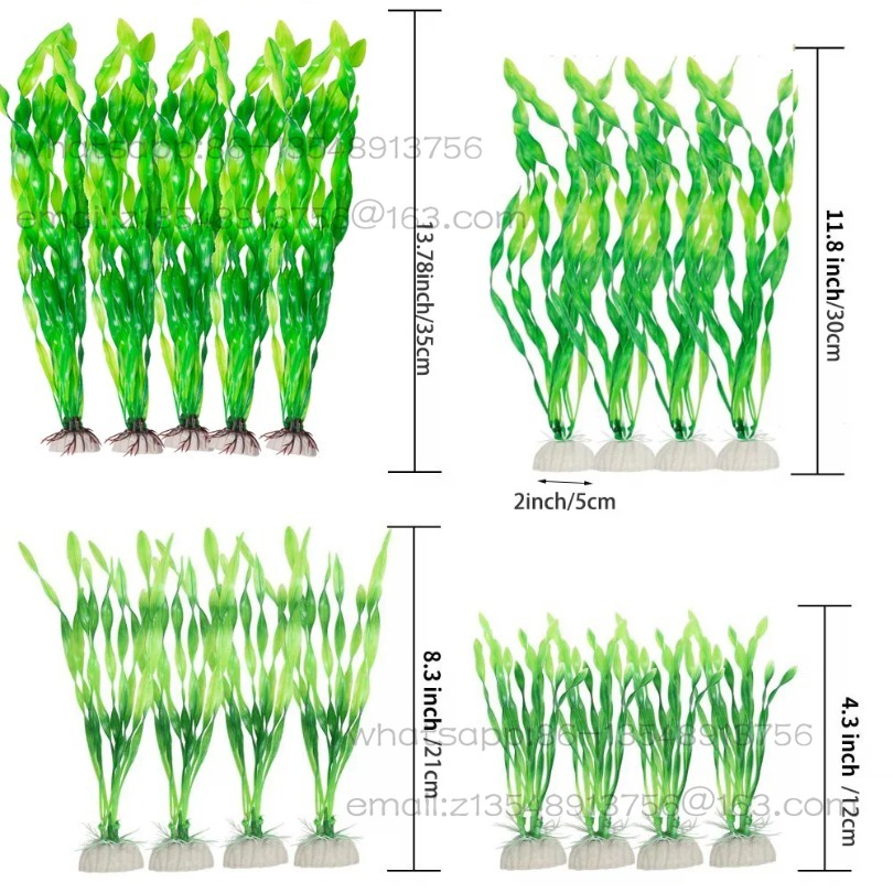 5/10pcs Plastic Aquarium Plant - Planted Tank ulasan dan harga