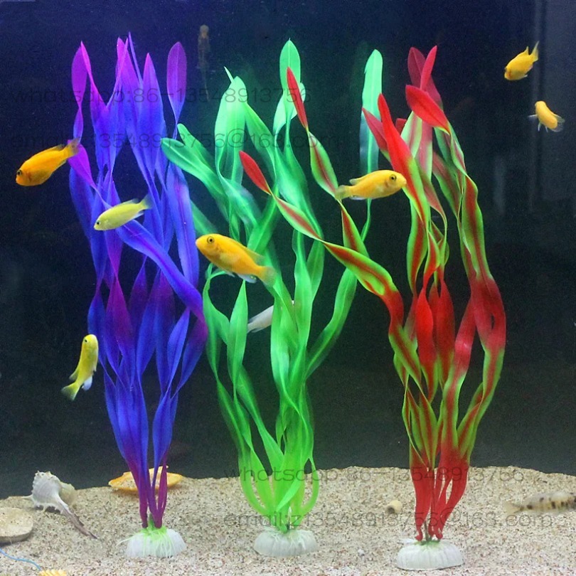 5/10pcs Plastic Aquarium Plant - Planted Tank ulasan dan harga