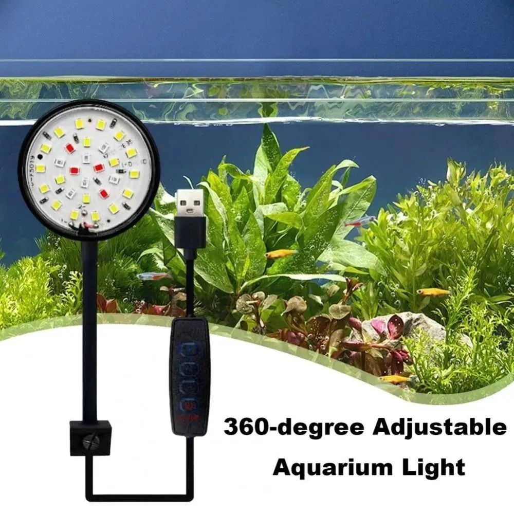 New Mini Fish Tank Clip Lamp 5 - Live Plant Aquarium ulasan dan harga