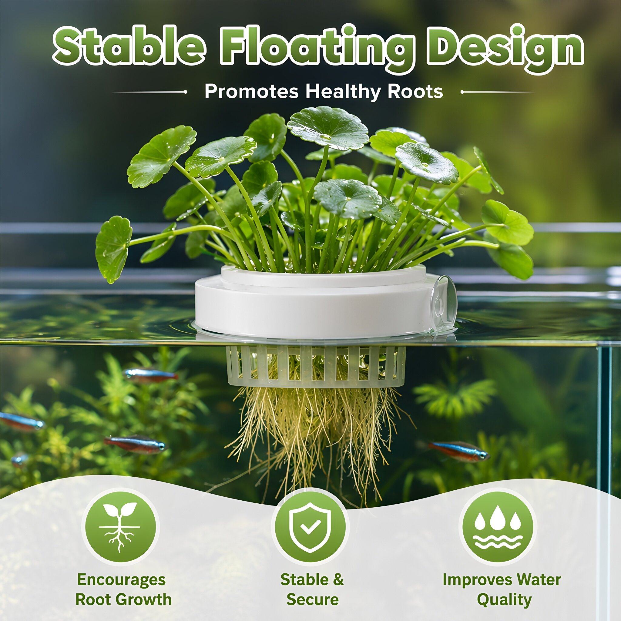 4pcs Floating Aquarium Plant B - Planted Tank ulasan dan harga