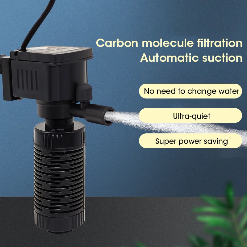 Mini Fish Tank Filter Quiet Su - Planted Aquarium Cleaning ulasan dan harga