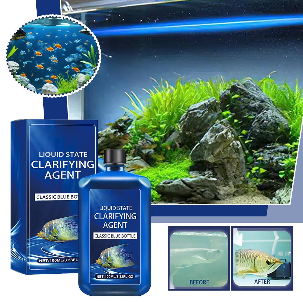 Aquarium Water Clarifier 100ml - Planted Aquarium Cleaning ulasan dan harga